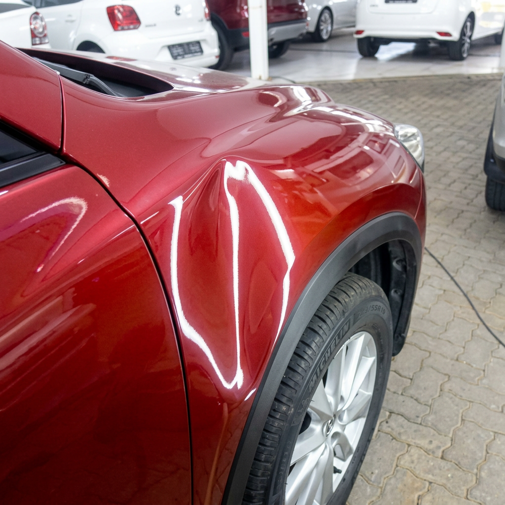 Red SUV — Fender Restoration before repair